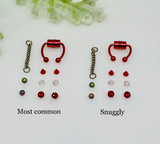 Magnetic Septum Ring with 6 Accessories- Fake Piercing