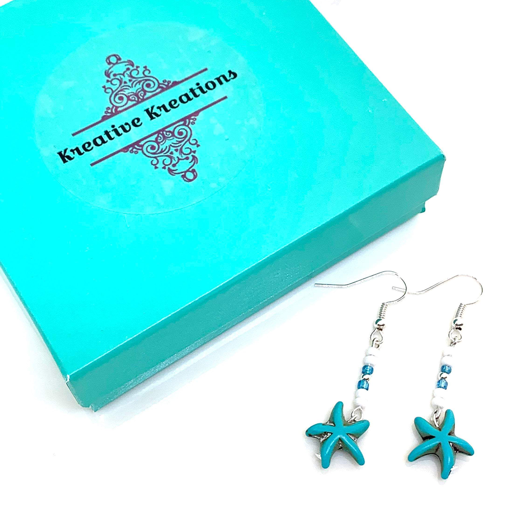 Bohemian Style Starfish Dangle Earrings