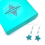 Bohemian Style Starfish Dangle Earrings