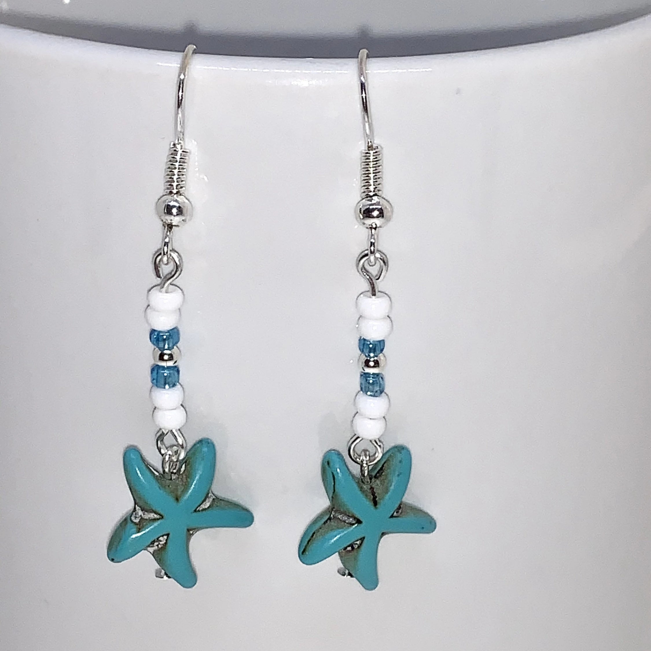 Bohemian Style Starfish Dangle Earrings