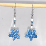 Bohemian Style Starfish Dangle Earrings