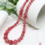 Strawberry Quartz Stone Necklace