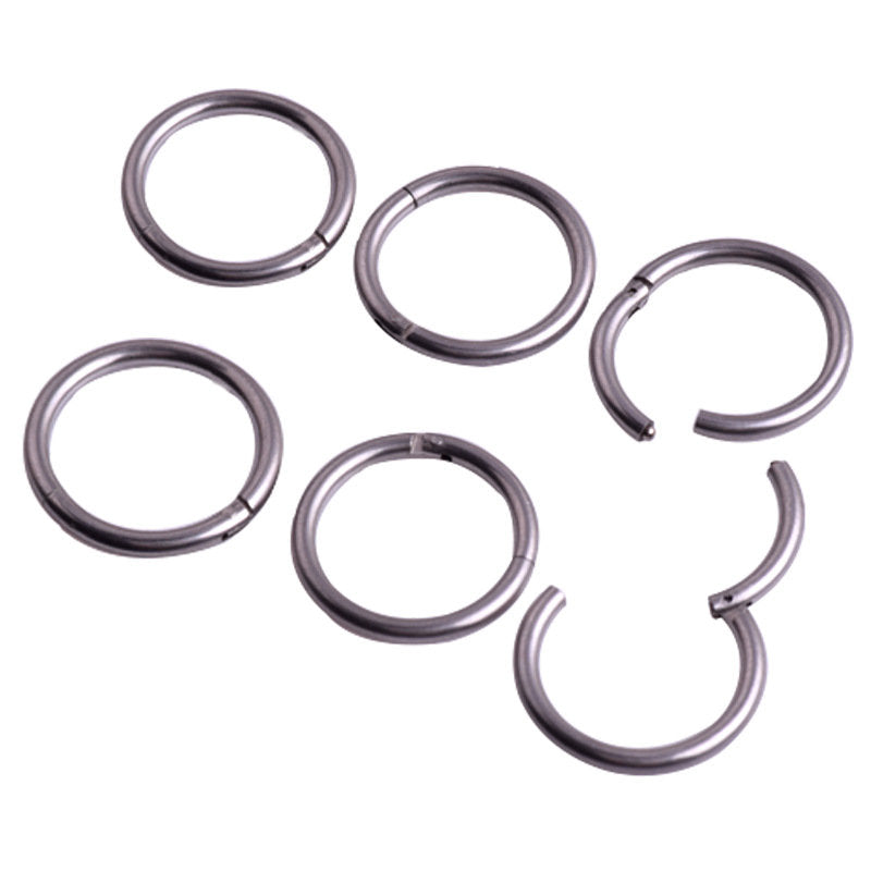 Stainless Steel Hinged Nose Ring 16G