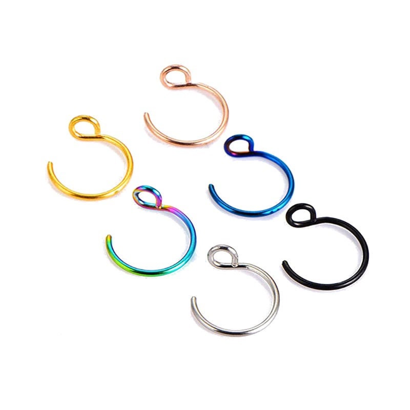 A Pair of Fake Nose Hoop - Fake Nose Ring
