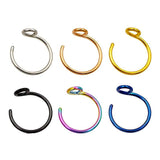 A Pair of Fake Nose Hoop - Fake Nose Ring