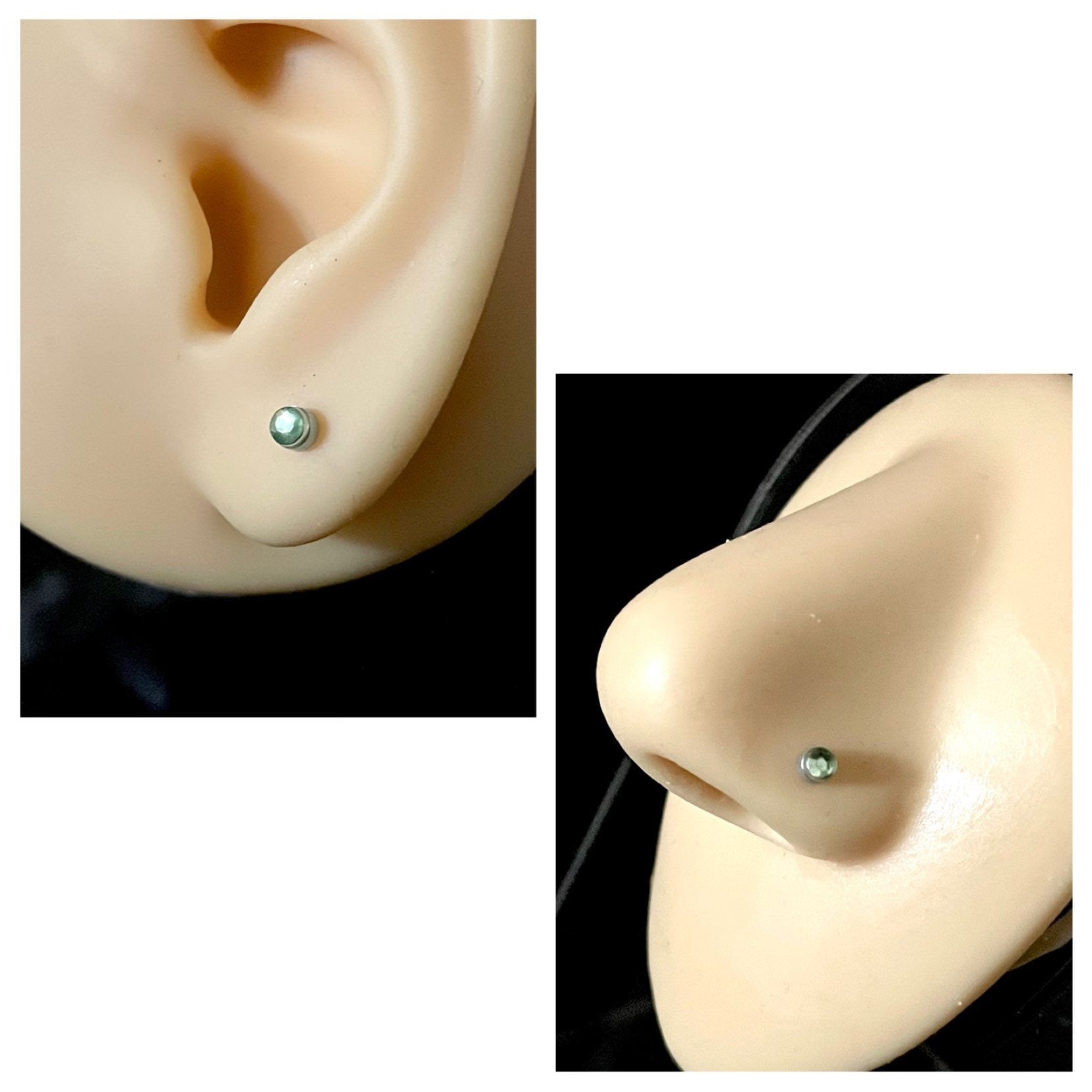 Magnetic Nose Stud - Fake Cartilage Earring - Fake Piercing