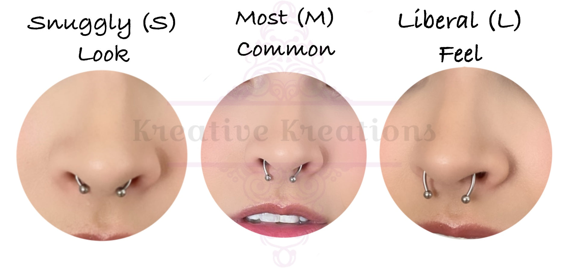Magnetic Septum Ring with 6 Accessories- Fake Piercing
