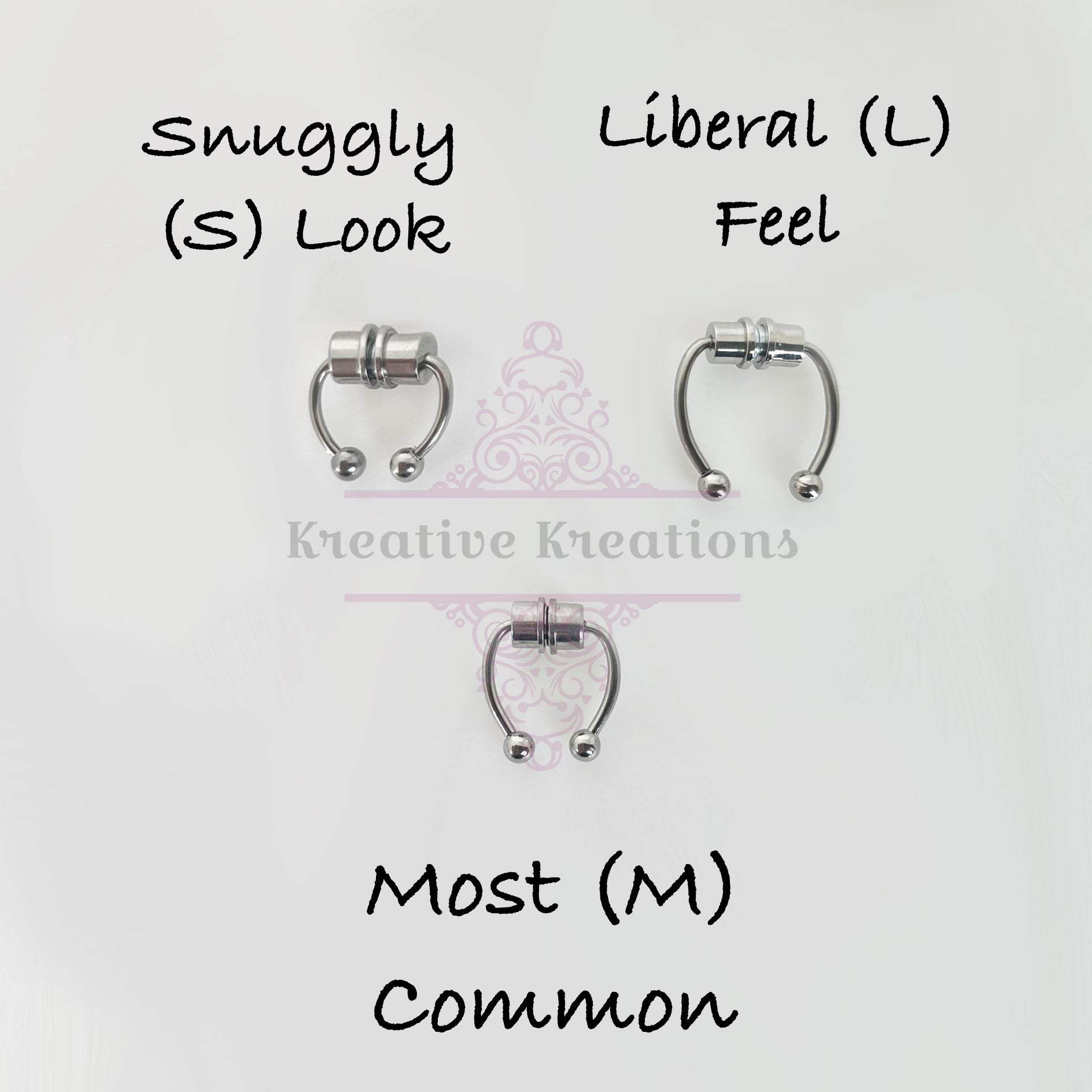 Magnetic Septum Ring with 6 Accessories- Fake Piercing
