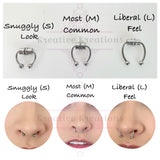 Magnetic Septum Ring with 6 Accessories- Fake Piercing