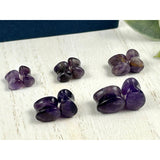 Stone Ear plugs - Amethyst Ear tunnels - Purple Ear Expanders