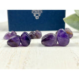 Stone Ear plugs - Amethyst Ear tunnels - Purple Ear Expanders
