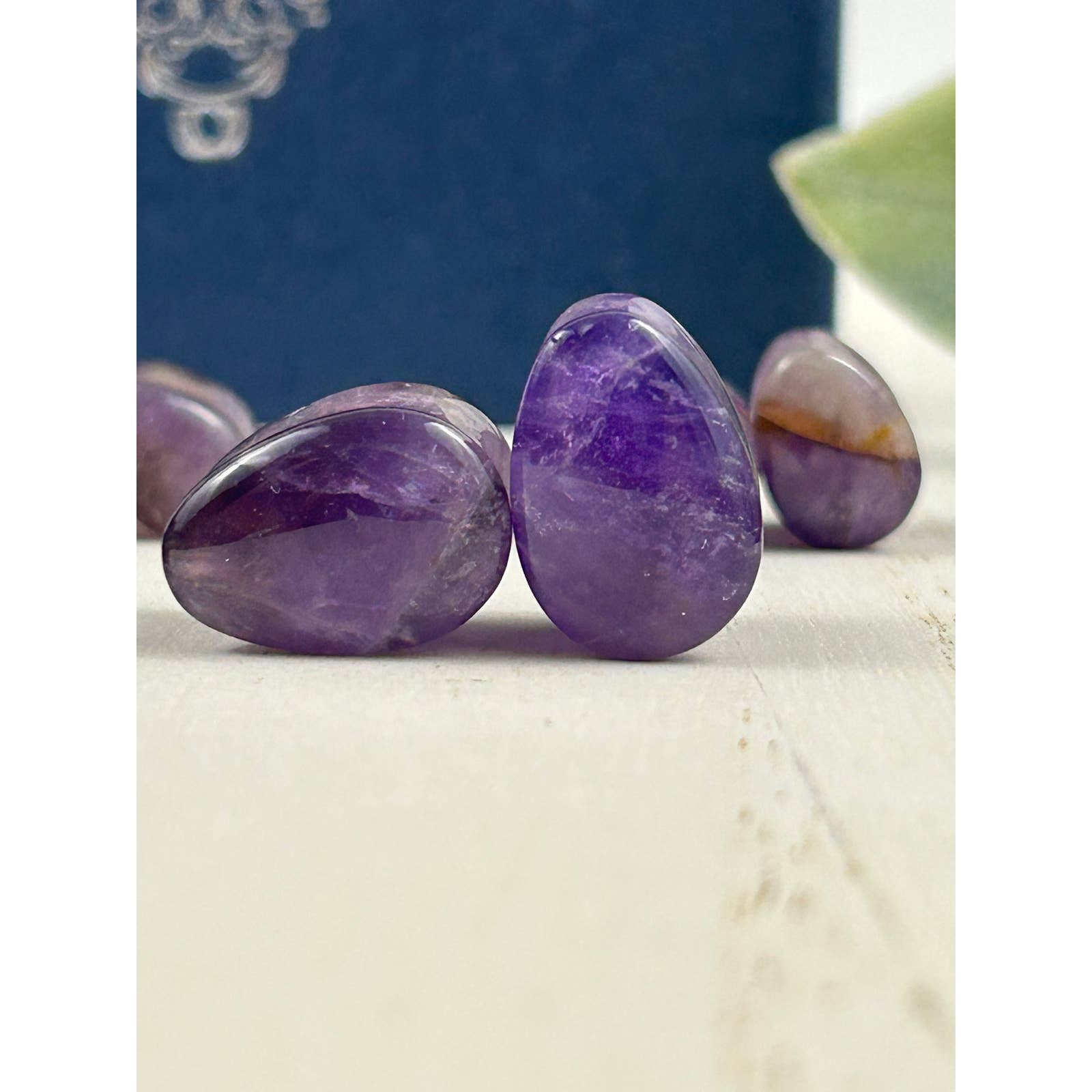 Stone Ear plugs - Amethyst Ear tunnels - Purple Ear Expanders