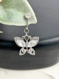 Fake Belly Ring - Butterfly Belly Ring Fake Piercing
