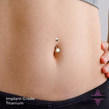 Implant Grade 23 Titanium Belly Ring - Belly Button Ring