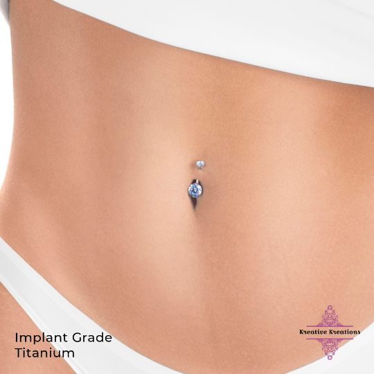 Implant Grade Titanium Belly Ring - Belly Button Jewelry