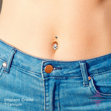 Implant Grade 23 Belly Button Ring - Titanium Belly Ring