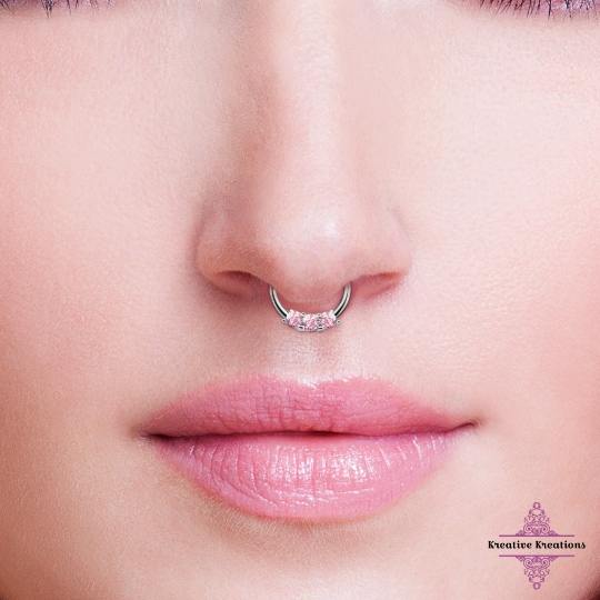 Segment Nose Ring - Septum Clicker Nose Ring