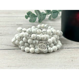 108 Mala Beads Necklace - Howlite Necklace Prayer Beads