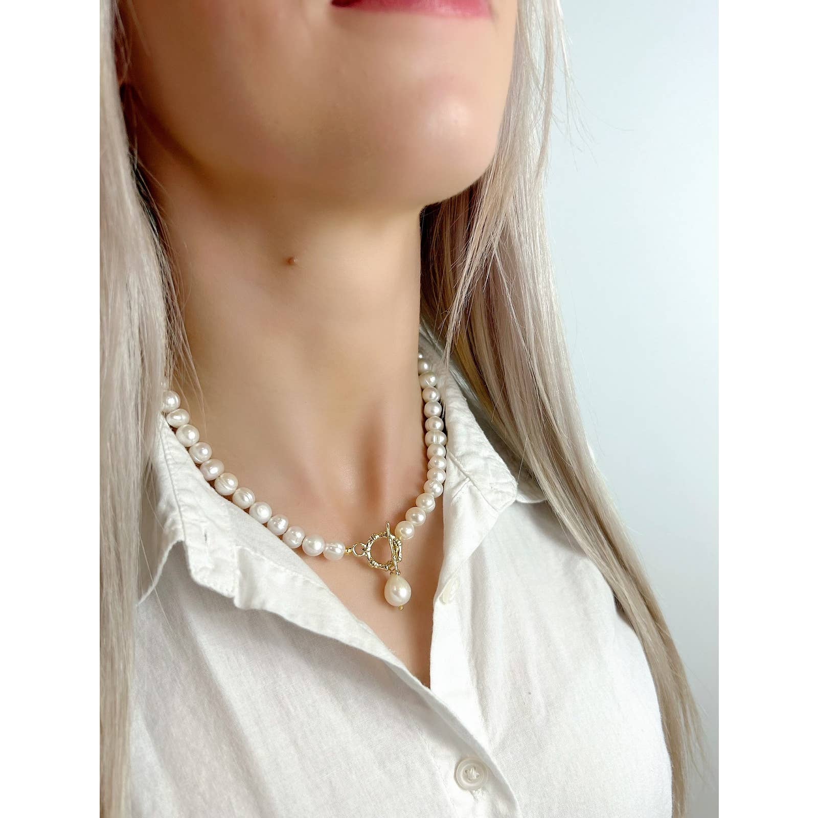 Freshwater Pearl Necklace - Natural Pearl Necklace