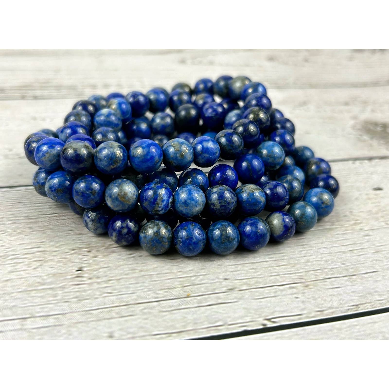 108 Mala Beads Necklace - Japa Mala Necklace - Prayer Beads Necklace with Lapis Lazuli Beads