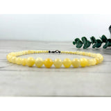 Yellow Calcite Necklace - Yellow Beaded Necklace