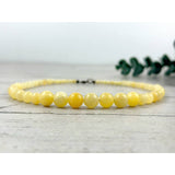 Yellow Calcite Necklace - Yellow Beaded Necklace
