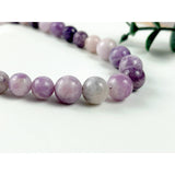 Lepidolite Necklace - Purple Stone Necklace - Natural Stone Necklace