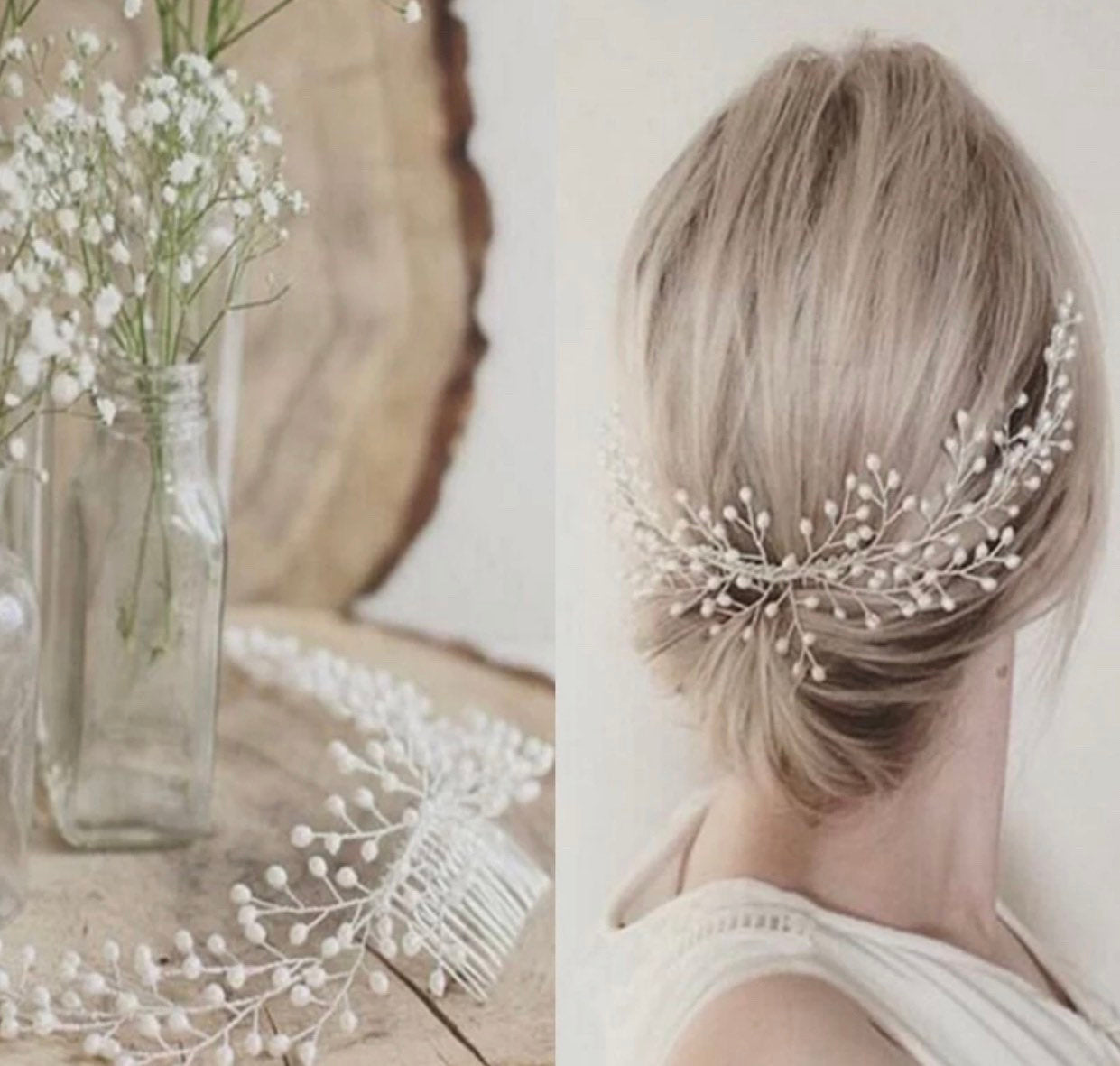 Bridal Pearl Hair Comb