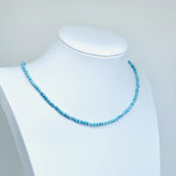 Turquoise Stone Beads Choker Necklace