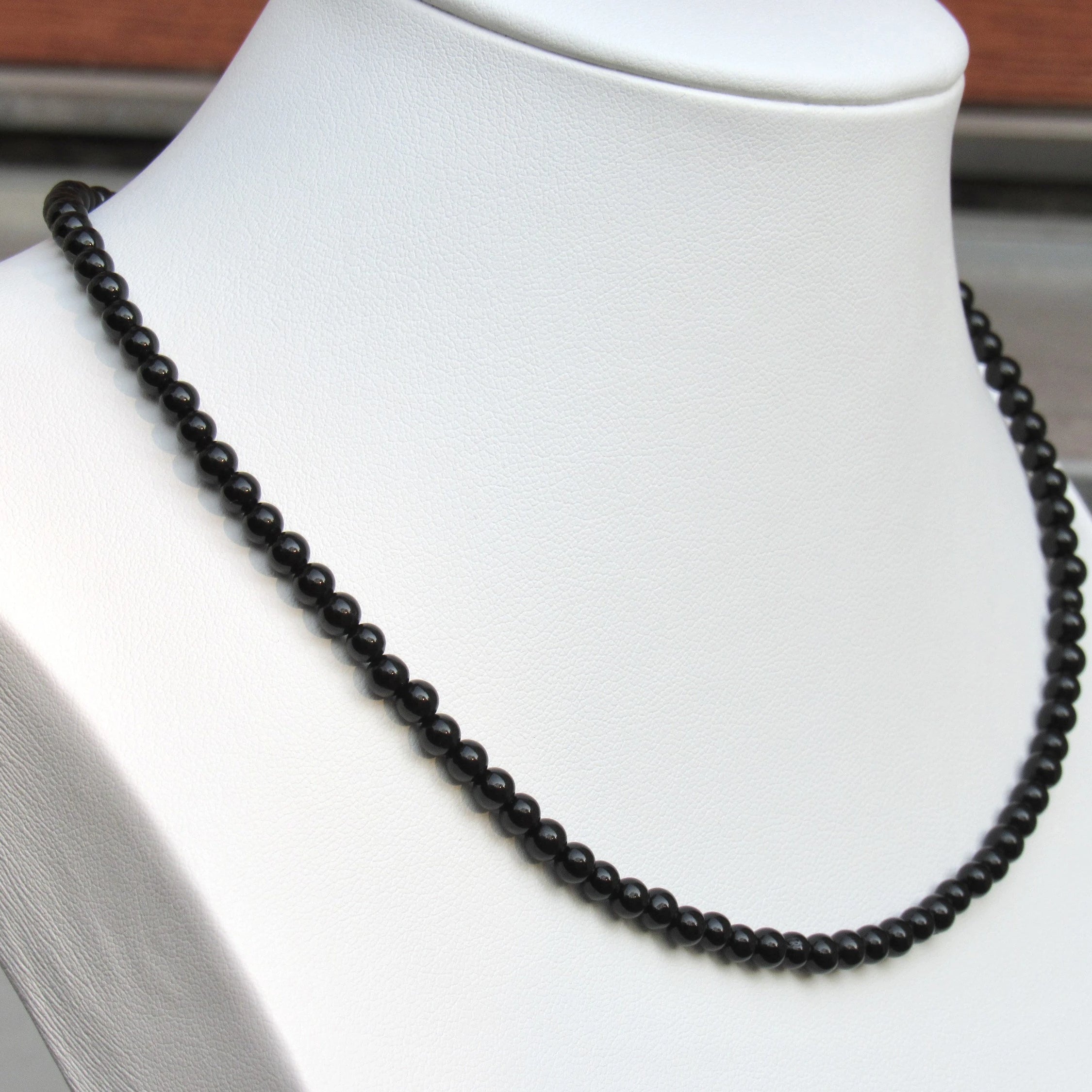Black Onyx Choker Pendant Necklace