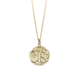 Medallion Gold Layered Necklace Set