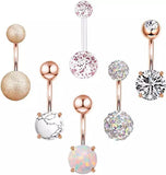 Set of 6 Belly Button Rings