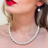South Sea Shell White Pearl Necklace Set