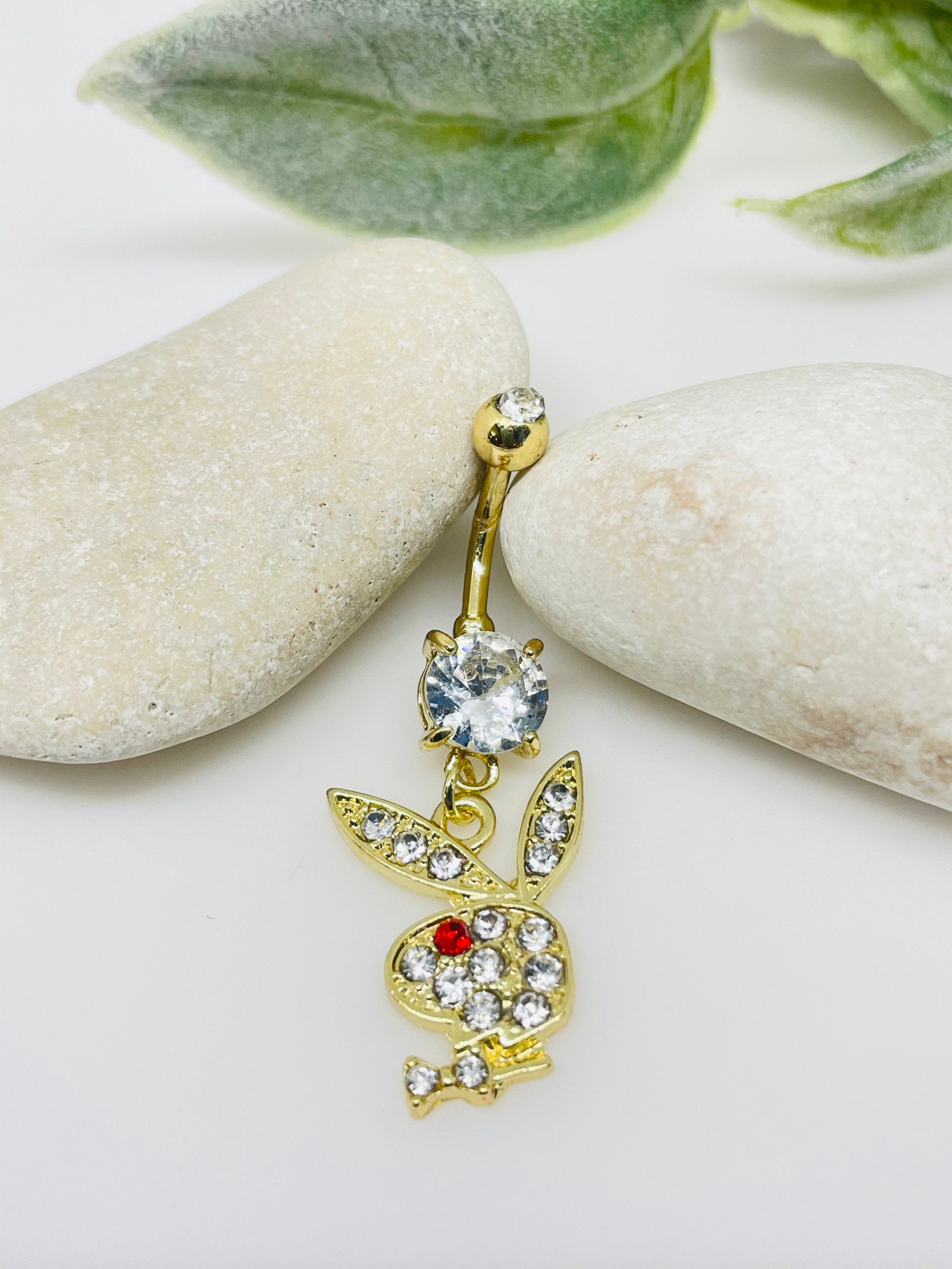 Dangle Belly Button Ring - Bunny