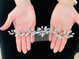 Silver Bridal Comb - Bridal Hair Piece