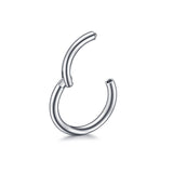 Stainless Steel Hinged Nose Ring 16G