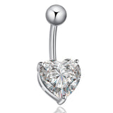 Heart Shaped Belly Button Ring