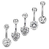 Set of 5 Belly Button Rings