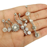 Set of 6 Stainless Steel Belly Button Rings