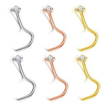 Stainless Steel Nose Ring - L Shaped Nose Ring