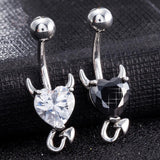 Devil's Heart Belly Button Ring