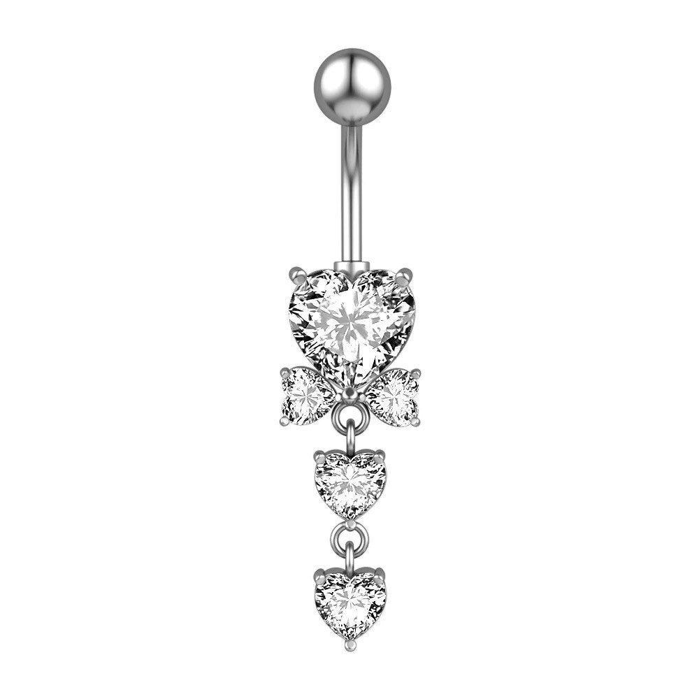Bow Tie Dangle Belly Button Ring
