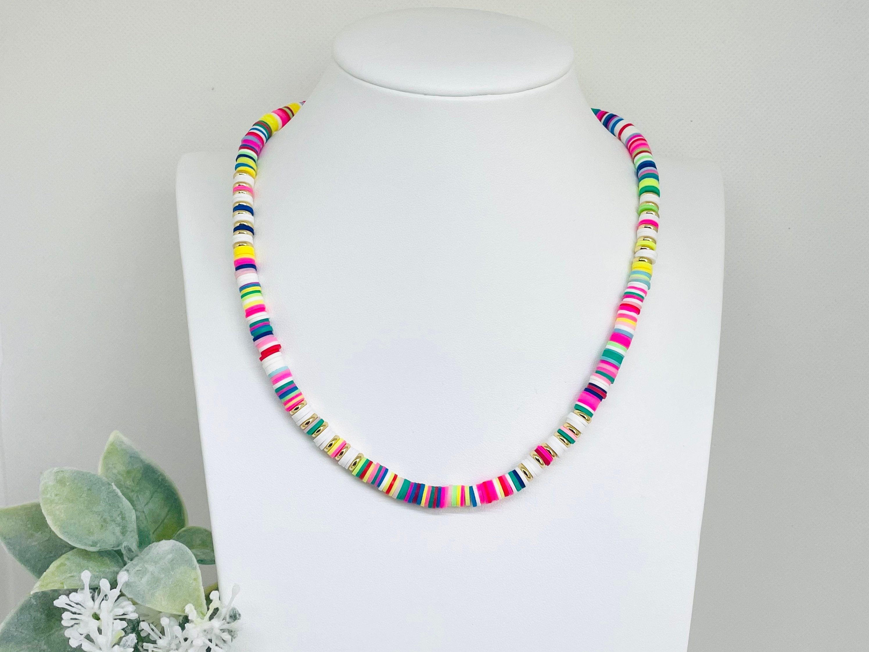 Heishi Bead Necklace - Surfer Necklace