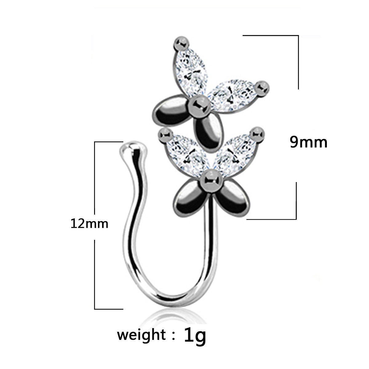 Butterfly Nose Ring - Temu