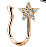 Clip on Nose Ring - Star Nose Cuff