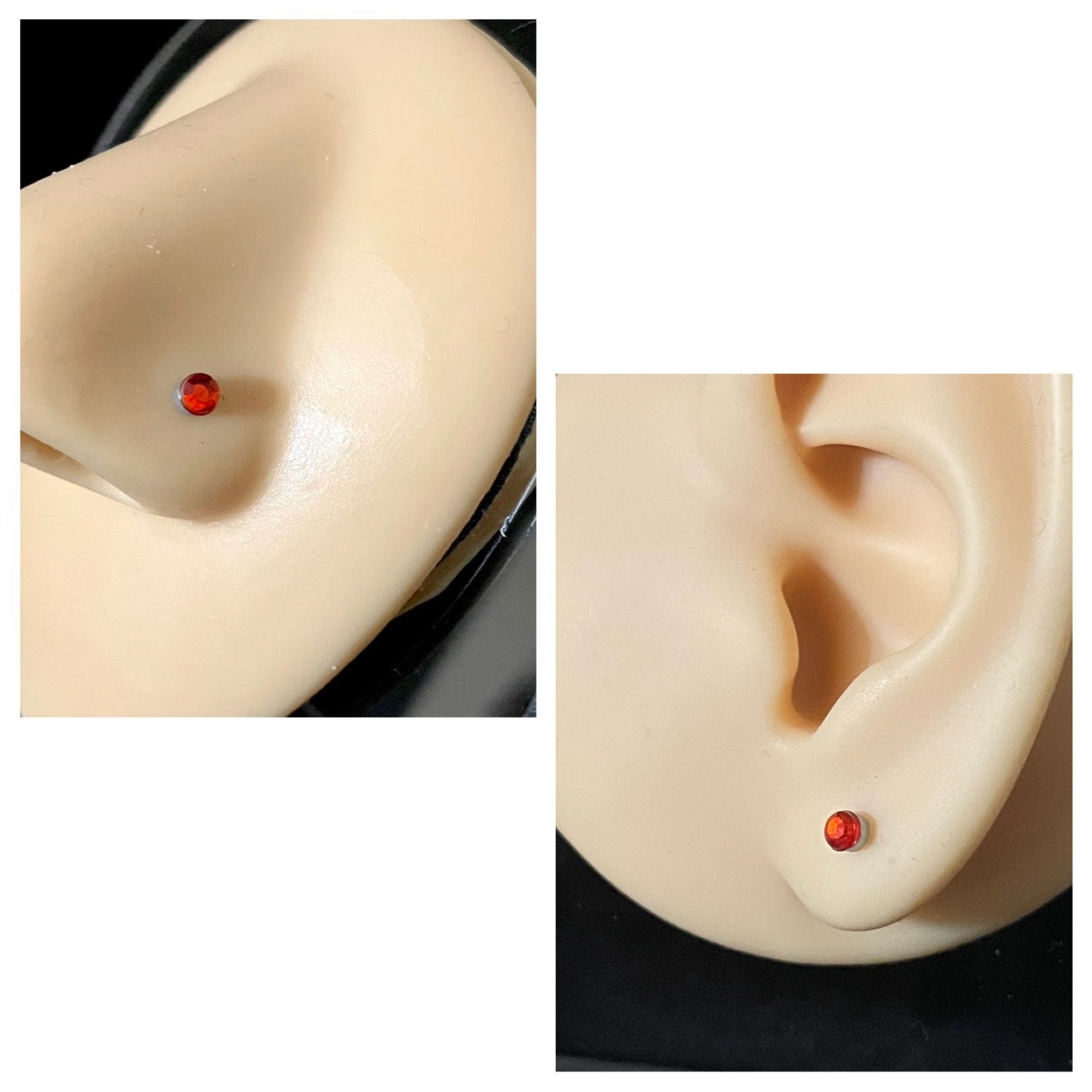 Magnetic Nose Stud - Fake Cartilage Earring - Fake Piercing