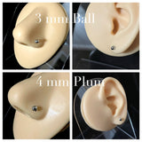 Magnetic Nose Ring - No Piercing Rhinestone Stud Earring