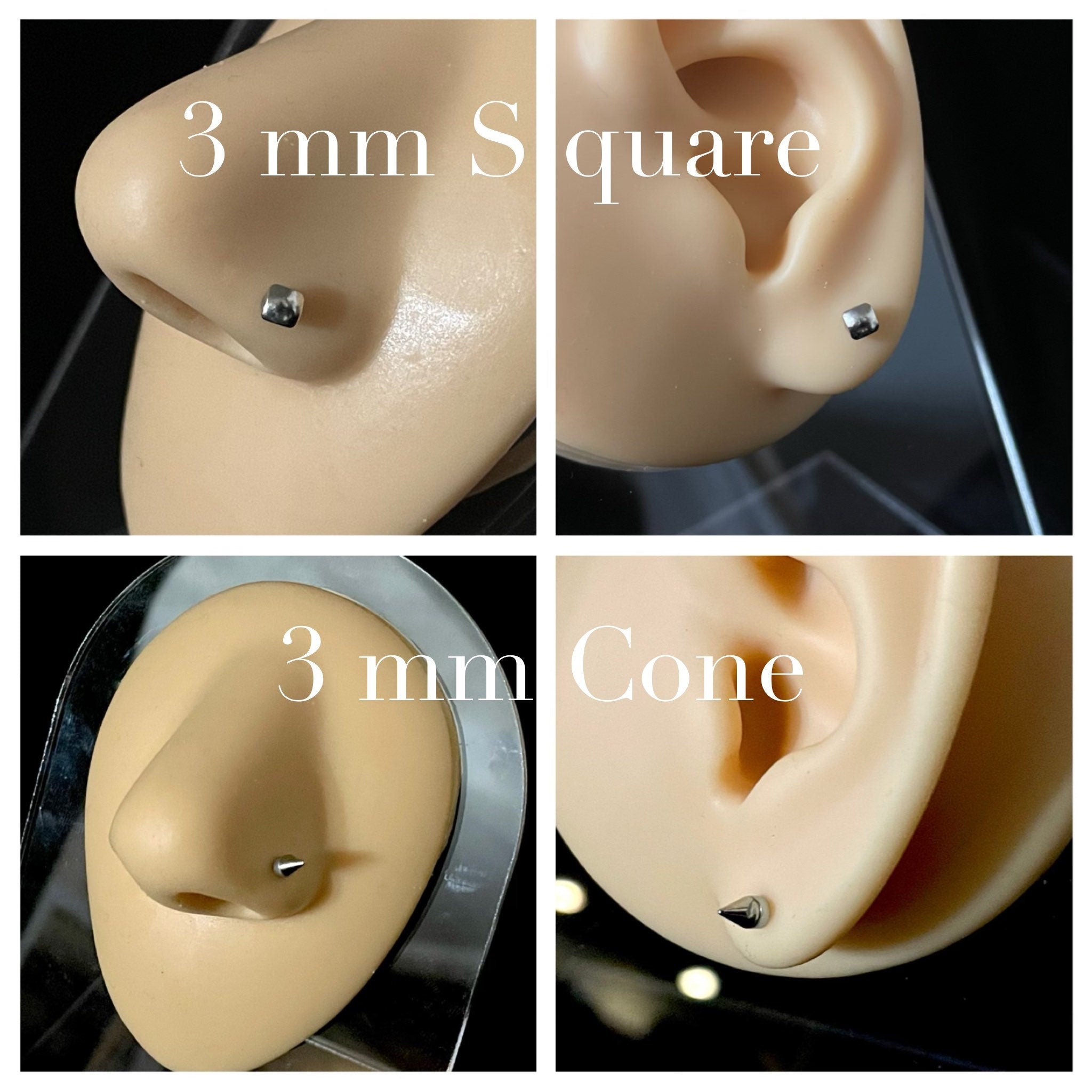 Magnetic Nose Ring - No Piercing Rhinestone Stud Earring