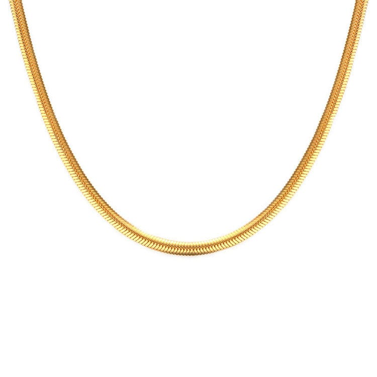 Snake Chain Necklace - Herringbone Necklace