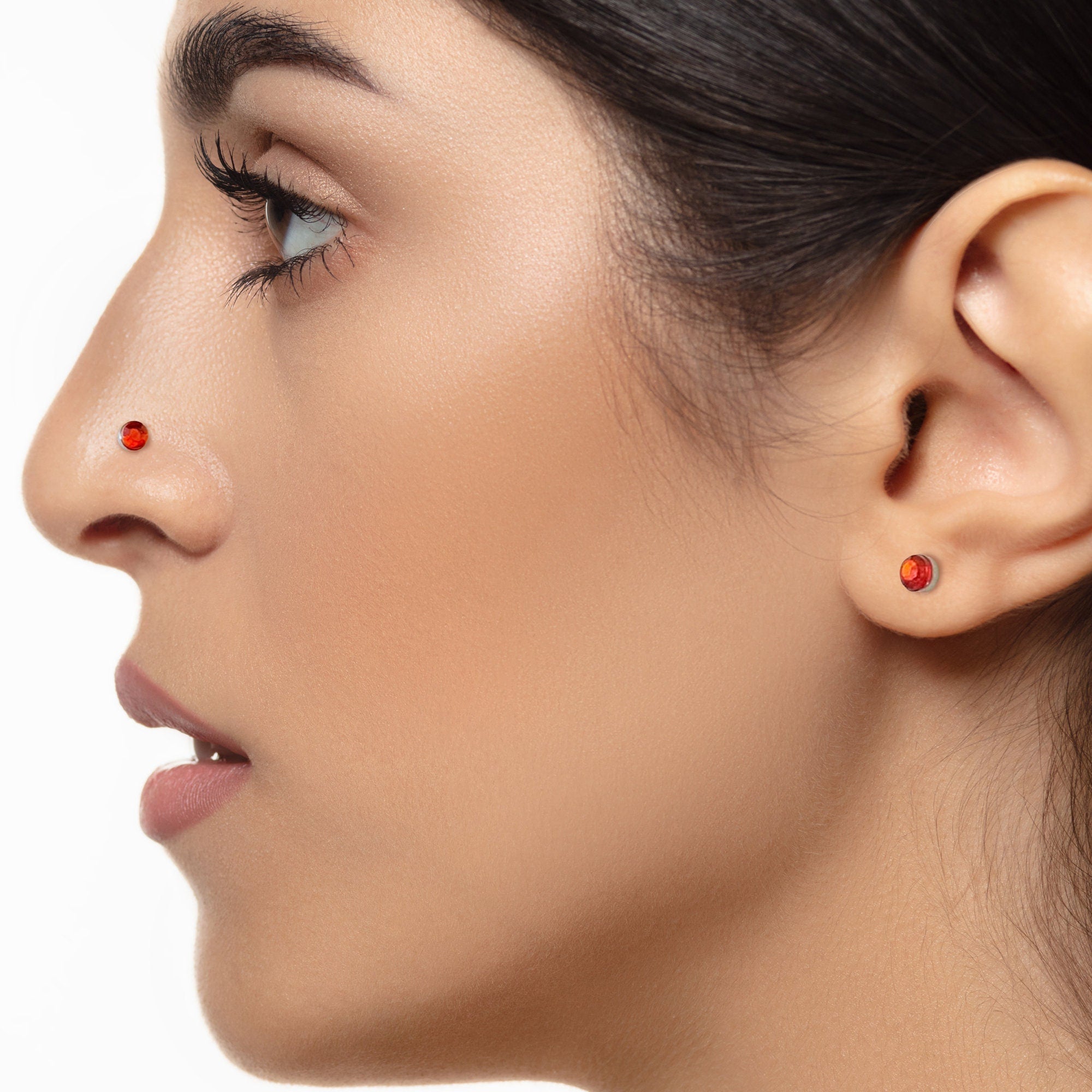 Magnetic Nose Stud - Fake Cartilage Earring - Fake Piercing